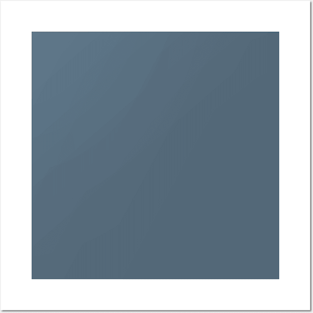 PLAIN SOLID Paynes Grey Wall Art by colorsandpatterns